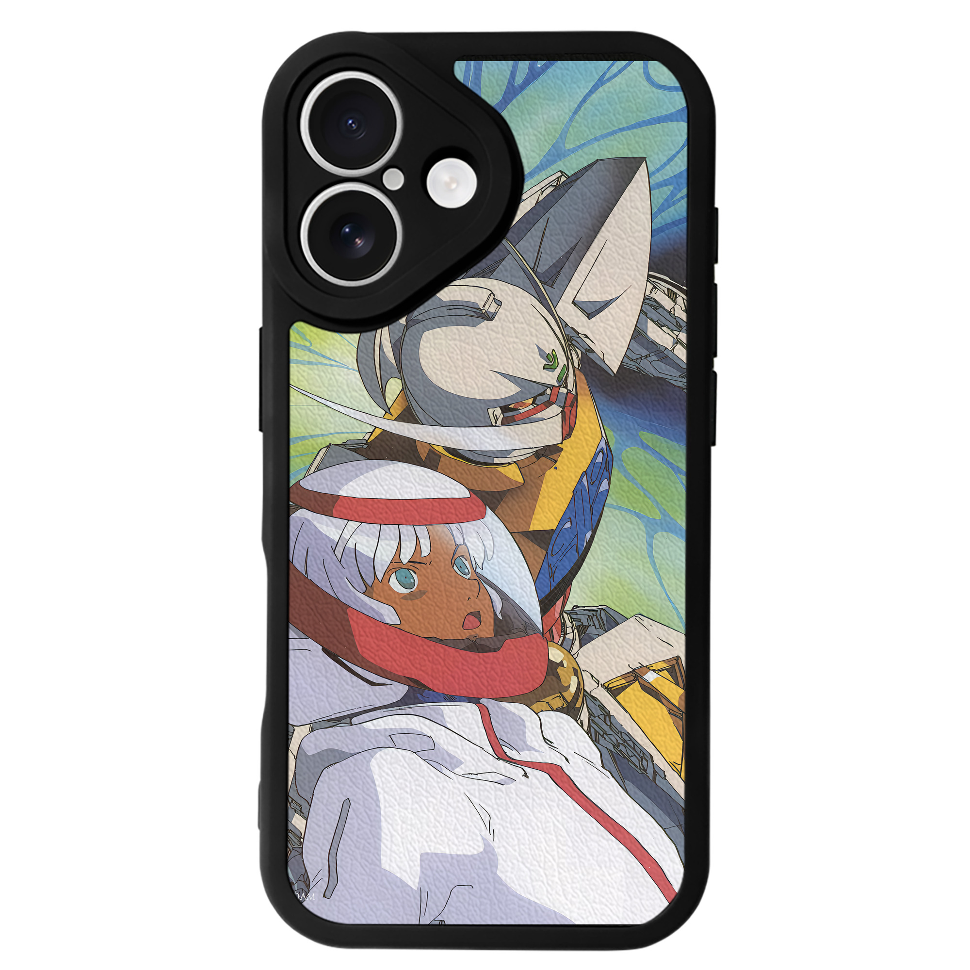（画像用） 機動戦士ガンダム Mobile Suit Gundam 【iPhone 16シリーズ対応】シリコンスマホケース（レザー調） 材質：シリコン
